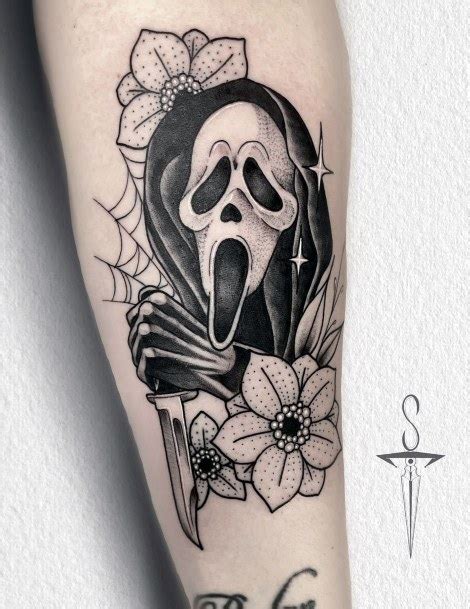 scream tattoo|scream tattoos for women.